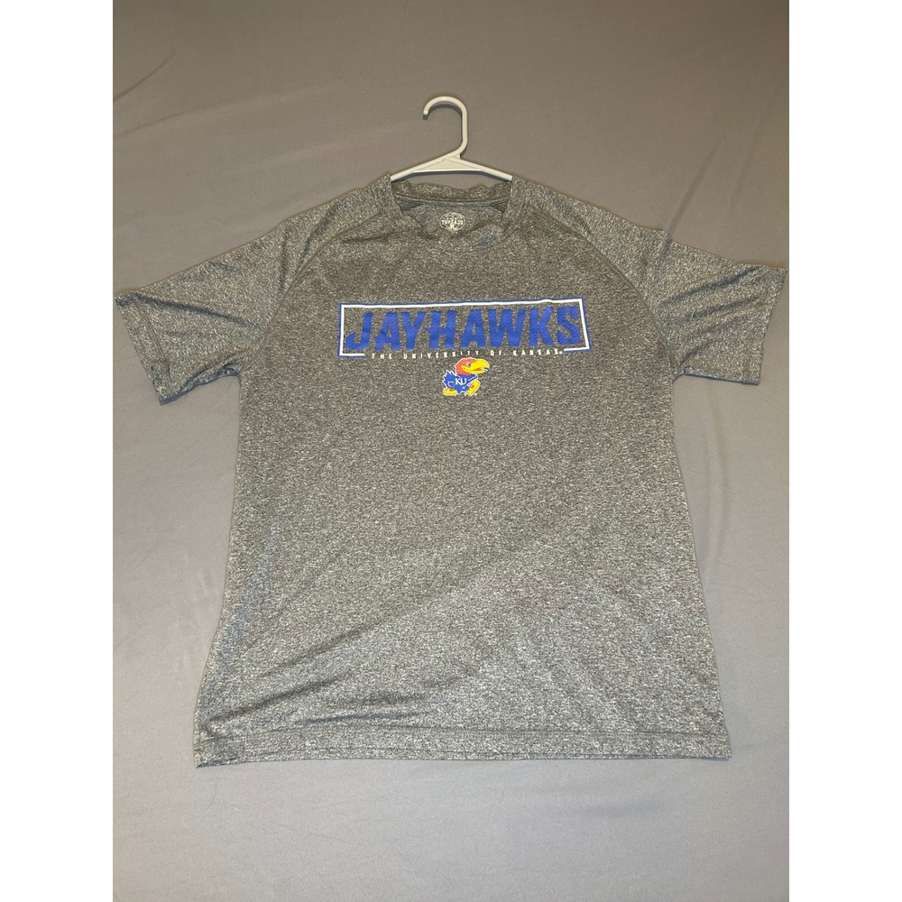 Rivalry Threads Gray Kansas Jayhawks Shirt Mens Medium